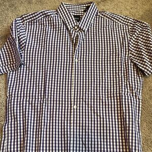 Boss purple and White Casual Button Down Shirt